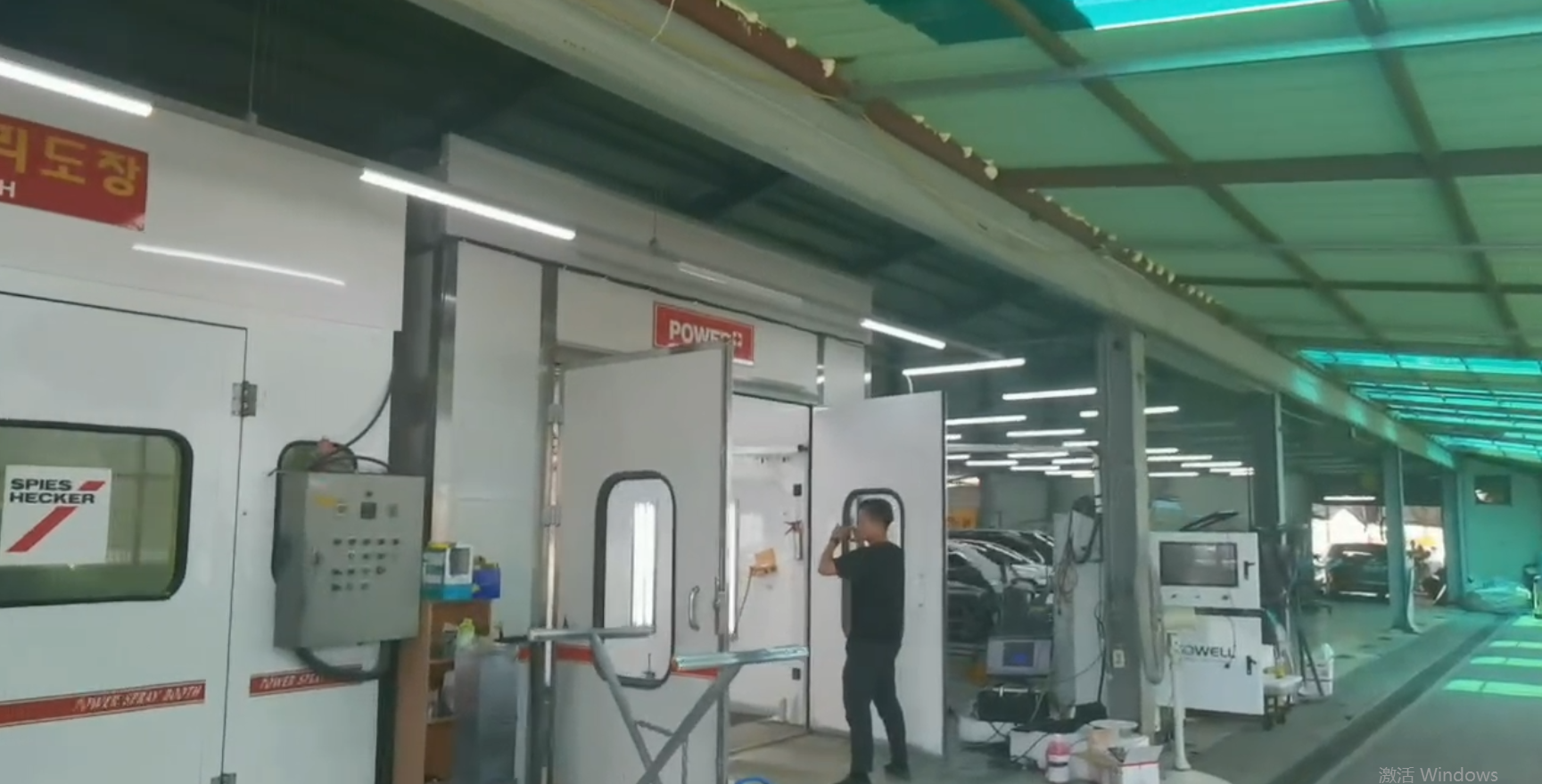 Paint spraying robot export project to Korea